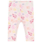 Baby Girls Pink Logo & Animals Leggings Set, 1, hi-res